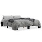 vidaXL Estructura de cama madera de ingeniería y metal negro 150x200cm vidaXL Estructura de cama madera de ingeniería y metal negro 150x200cm
