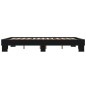 vidaXL Estructura de cama madera de ingeniería y metal negro 150x200cm vidaXL Estructura de cama madera de ingeniería y metal negro 150x200cm