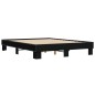 vidaXL Estructura de cama madera de ingeniería y metal negro 150x200cm vidaXL Estructura de cama madera de ingeniería y metal negro 150x200cm