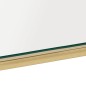 vidaXL Mesa de centro dorada acero inoxidable y vidrio templado vidaXL Mesa de centro dorada acero inoxidable y vidrio templado