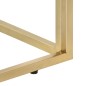 vidaXL Mesa de centro dorada acero inoxidable y vidrio templado vidaXL Mesa de centro dorada acero inoxidable y vidrio templado