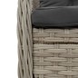 vidaXL Set comedor jardín 7 pzas y cojines ratán sintético gris claro vidaXL Set comedor jardín 7 pzas y cojines ratán sintético gris claro