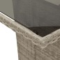 vidaXL Set comedor jardín 7 pzas y cojines ratán sintético gris claro vidaXL Set comedor jardín 7 pzas y cojines ratán sintético gris claro
