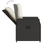vidaXL Set de comedor de jardín 9 pzas y cojines ratán sintético negro vidaXL Set de comedor de jardín 9 pzas y cojines ratán sintético negro