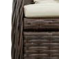 vidaXL Set comedor para jardín 9 pzas y cojines ratán sintético marrón vidaXL Set comedor para jardín 9 pzas y cojines ratán sintético marrón