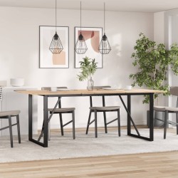 vidaXL Patas de mesa comedor estructura O hierro fundido 160x80x73 cm