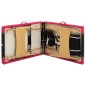 vidaXL Camilla de masaje plegable 3 zonas madera negro y rosa vidaXL Camilla de masaje plegable 3 zonas madera negro y rosa