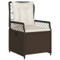vidaXL Set comedor de jardín 7 pzas con cojines ratán sintético marrón vidaXL Set comedor de jardín 7 pzas con cojines ratán sintético marrón