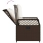 vidaXL Set comedor de jardín 7 pzas con cojines ratán sintético marrón vidaXL Set comedor de jardín 7 pzas con cojines ratán sintético marrón