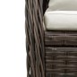 vidaXL Set comedor de jardín 7 pzas con cojines ratán sintético marrón vidaXL Set comedor de jardín 7 pzas con cojines ratán sintético marrón