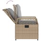 vidaXL Set comedor de jardín 7 pzas con cojines ratán sintético beige vidaXL Set comedor de jardín 7 pzas con cojines ratán sintético beige