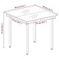 vidaXL Set comedor de jardín 3 pzas cojines ratán sintético gris claro