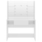 vidaXL Tocador de maquillaje luces LED MDF blanco brillo 100x40x135 cm vidaXL Tocador de maquillaje luces LED MDF blanco brillo 100x40x135 cm