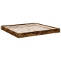 vidaXL Estructura de cama madera de ingeniería roble ahumado 200x200cm