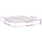 vidaXL Estructura de cama madera de ingeniería roble ahumado 200x200cm