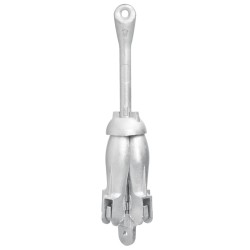 vidaXL Ancla plegable hierro maleable plateado 2,5 kg
