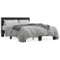 vidaXL Estructura de cama madera de ingeniería y metal negro 120x200cm vidaXL Estructura de cama madera de ingeniería y metal negro 120x200cm