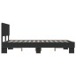 vidaXL Estructura de cama madera de ingeniería y metal negro 120x200cm vidaXL Estructura de cama madera de ingeniería y metal negro 120x200cm