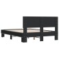 vidaXL Estructura de cama madera de ingeniería y metal negro 120x200cm vidaXL Estructura de cama madera de ingeniería y metal negro 120x200cm