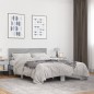 vidaXL Estructura cama madera ingeniería metal gris Sonoma 120x190 cm vidaXL Estructura cama madera ingeniería metal gris Sonoma 120x190 cm