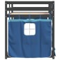 vidaXL Litera con cortinas madera maciza de pino azul 90x200 cm vidaXL Litera con cortinas madera maciza de pino azul 90x200 cm