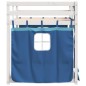 vidaXL Litera con cortinas madera maciza de pino azul 75x190 cm vidaXL Litera con cortinas madera maciza de pino azul 75x190 cm