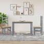 vidaXL Mesa de comedor Panama madera maciza de pino gris 117x60x75 cm vidaXL Mesa de comedor Panama madera maciza de pino gris 117x60x75 cm