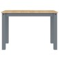 vidaXL Mesa de comedor Panama madera maciza de pino gris 117x60x75 cm vidaXL Mesa de comedor Panama madera maciza de pino gris 117x60x75 cm