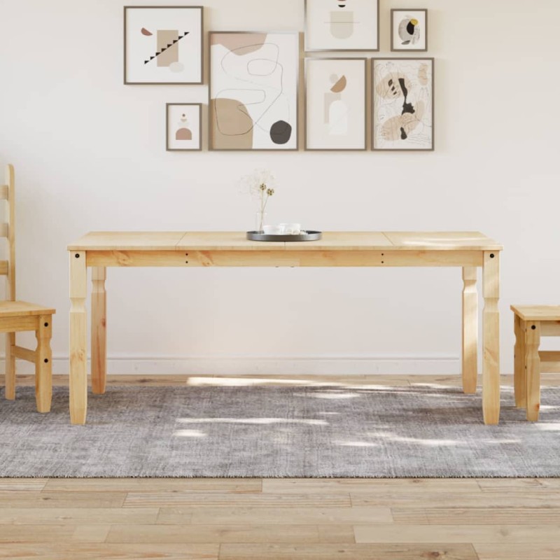 vidaXL Mesa de comedor Corona madera maciza de pino 180x90x75 cm vidaXL Mesa de comedor Corona madera maciza de pino 180x90x75 cm