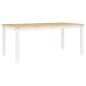 vidaXL Mesa de comedor Corona madera maciza pino blanco 180x90x75 cm vidaXL Mesa de comedor Corona madera maciza pino blanco 180x90x75 cm
