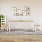 vidaXL Mesa de comedor Corona madera maciza pino blanco 180x90x75 cm vidaXL Mesa de comedor Corona madera maciza pino blanco 180x90x75 cm
