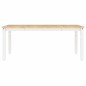 vidaXL Mesa de comedor Corona madera maciza pino blanco 180x90x75 cm vidaXL Mesa de comedor Corona madera maciza pino blanco 180x90x75 cm
