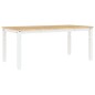 vidaXL Mesa de comedor Corona madera maciza pino blanco 180x90x75 cm vidaXL Mesa de comedor Corona madera maciza pino blanco 180x90x75 cm
