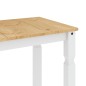vidaXL Mesa de comedor Corona madera maciza pino blanco 180x90x75 cm vidaXL Mesa de comedor Corona madera maciza pino blanco 180x90x75 cm
