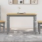 vidaXL Mesa de comedor Corona madera maciza de pino gris 112x60x75 cm vidaXL Mesa de comedor Corona madera maciza de pino gris 112x60x75 cm