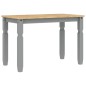 vidaXL Mesa de comedor Corona madera maciza de pino gris 112x60x75 cm vidaXL Mesa de comedor Corona madera maciza de pino gris 112x60x75 cm