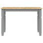 vidaXL Mesa de comedor Corona madera maciza de pino gris 112x60x75 cm vidaXL Mesa de comedor Corona madera maciza de pino gris 112x60x75 cm