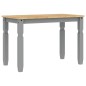 vidaXL Mesa de comedor Corona madera maciza de pino gris 112x60x75 cm vidaXL Mesa de comedor Corona madera maciza de pino gris 112x60x75 cm