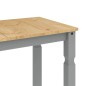 vidaXL Mesa de comedor Corona madera maciza de pino gris 112x60x75 cm vidaXL Mesa de comedor Corona madera maciza de pino gris 112x60x75 cm