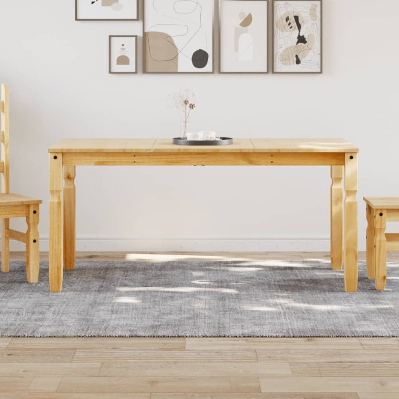 vidaXL Mesa de comedor Corona madera maciza de pino 160x80x75 cm vidaXL Mesa de comedor Corona madera maciza de pino 160x80x75 cm
