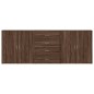 vidaXL Aparadores 3 uds madera contrachapada marrón roble vidaXL Aparadores 3 uds madera contrachapada marrón roble