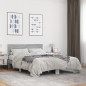 vidaXL Estructura cama madera ingeniería metal gris Sonoma 120x200 cm vidaXL Estructura cama madera ingeniería metal gris Sonoma 120x200 cm
