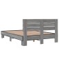 vidaXL Estructura cama madera ingeniería metal gris Sonoma 120x200 cm vidaXL Estructura cama madera ingeniería metal gris Sonoma 120x200 cm