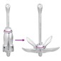 vidaXL Ancla plegable hierro maleable plateado 2,5 kg vidaXL Ancla plegable hierro maleable plateado 2,5 kg