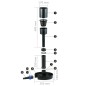 vidaXL Skimmer de pie superficie de estanque 