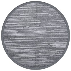 vidaXL Alfombra de exterior PP gris Ø120 cm
