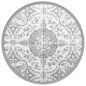 vidaXL Alfombra de exterior PP gris claro Ø120 cm vidaXL Alfombra de exterior PP gris claro Ø120 cm