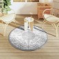vidaXL Alfombra de exterior PP gris claro Ø120 cm vidaXL Alfombra de exterior PP gris claro Ø120 cm
