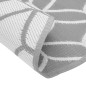 vidaXL Alfombra de exterior PP gris Ø200 cm
