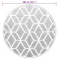 vidaXL Alfombra de exterior PP gris Ø200 cm